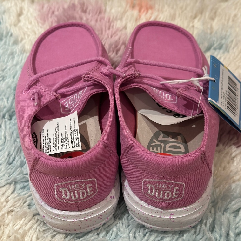 NWT Hey Dude Purple Shoes